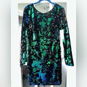 Mermaid Sequin Dress Size Medium